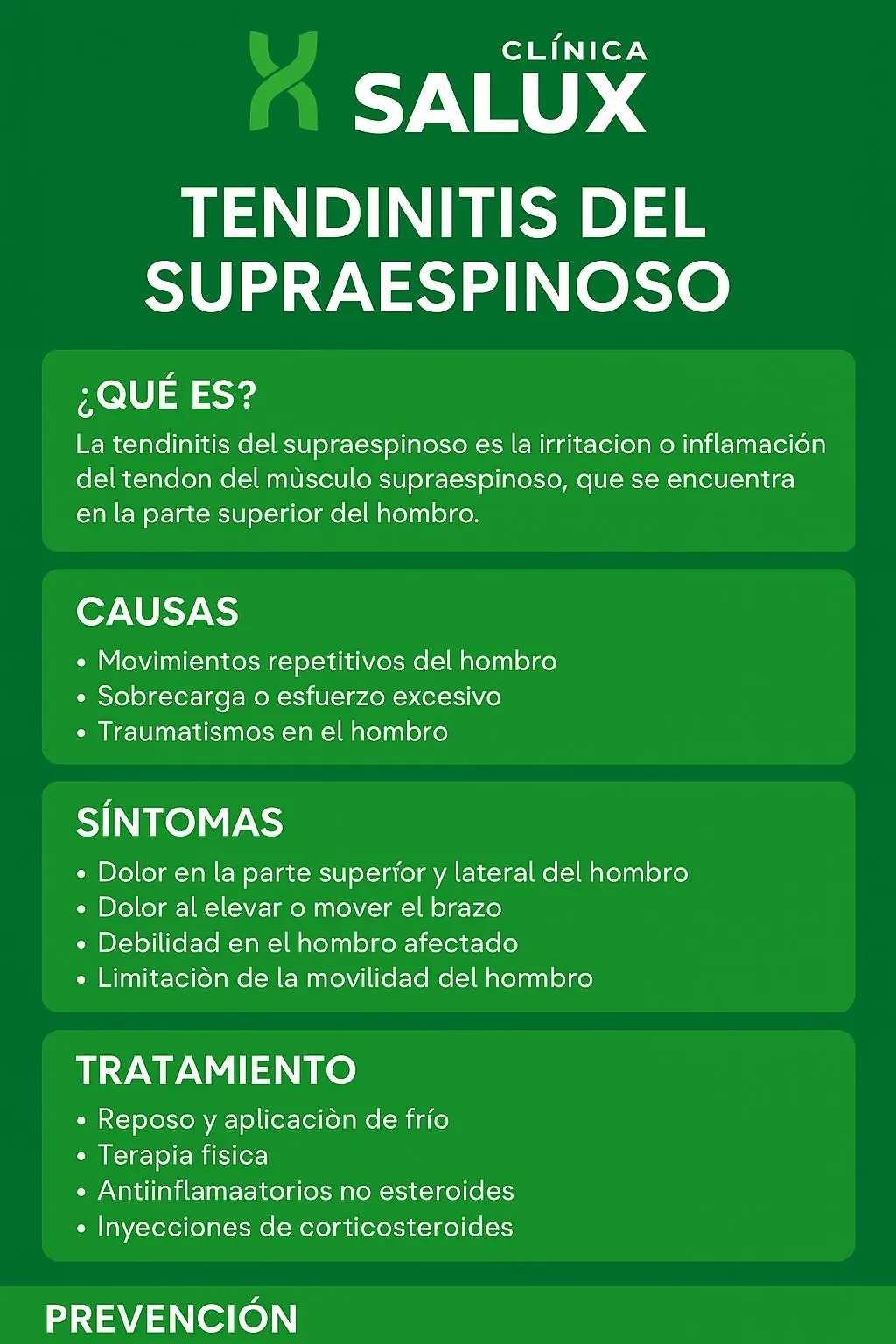 Infografía sobre la lesión del supraespinoso