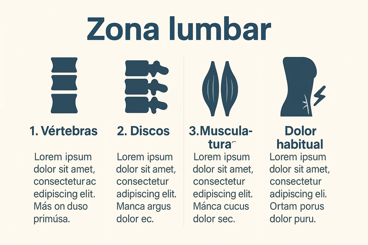 01 anatomica de la zona lumbar con vertebras discos m